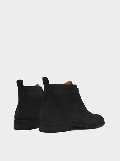 Lorenzo Black - Chukka Boots in Suede Leather