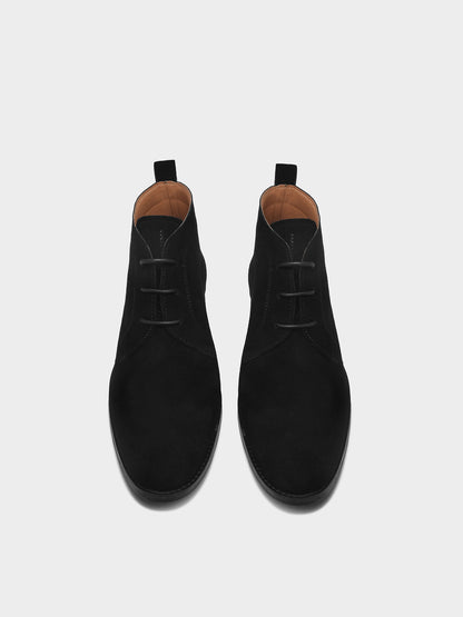 Lorenzo Black - Chukka Boots in Suede Leather