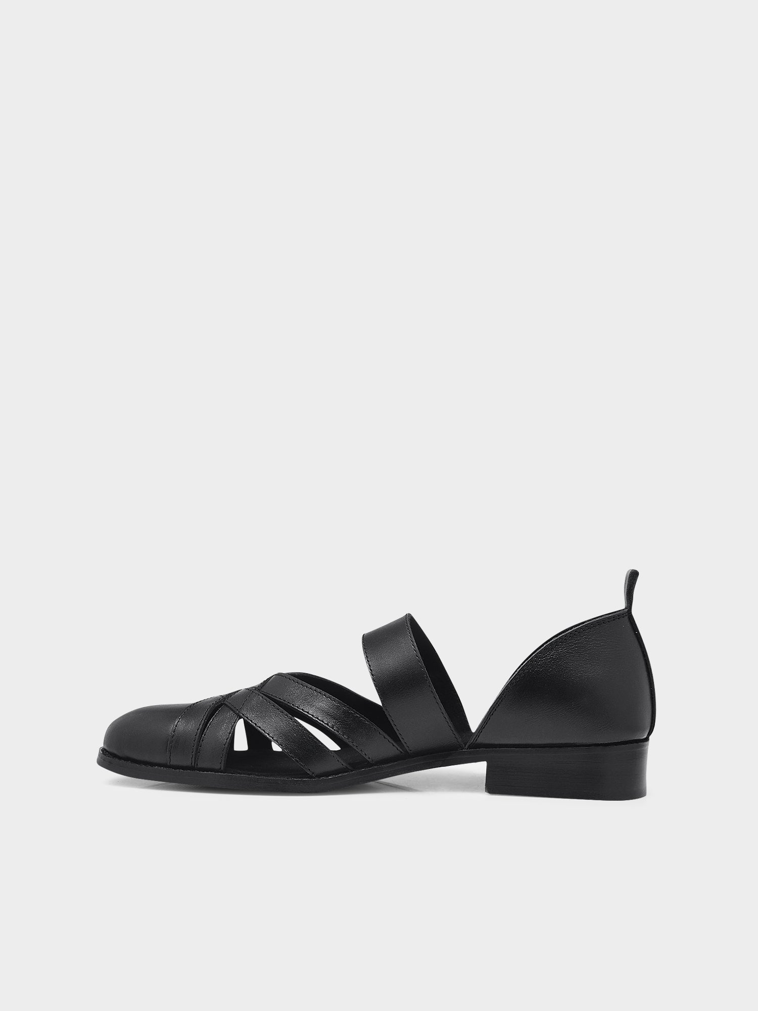 Men’s stylish black leather sandals for weddings and festive occasions
