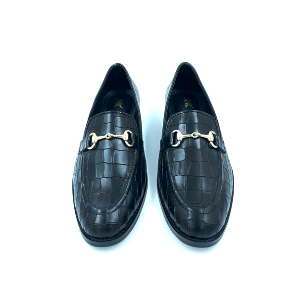Regal Crocs Black - Premium Men's Designer Loafer (Mid Heel)