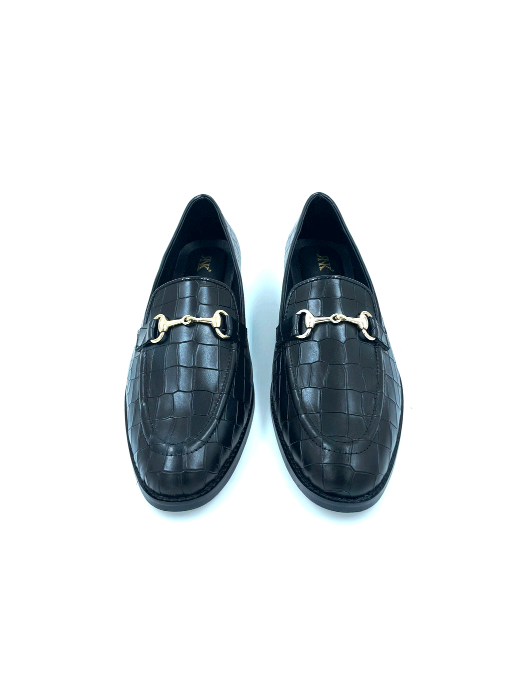 Preview of Regal Crocs Black - Premium Men's Designer Loafer (Mid Heel)