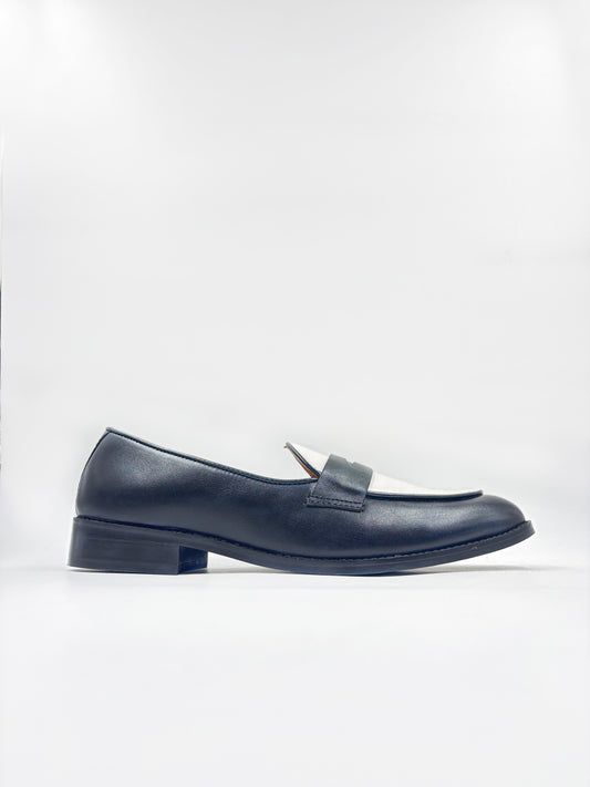 Old Money - Black Penny Loafers in Leather
