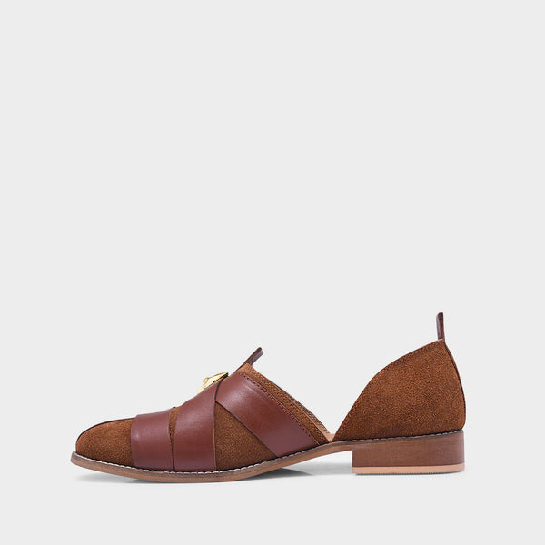 Lion Crest Leather Peshawari Sandals