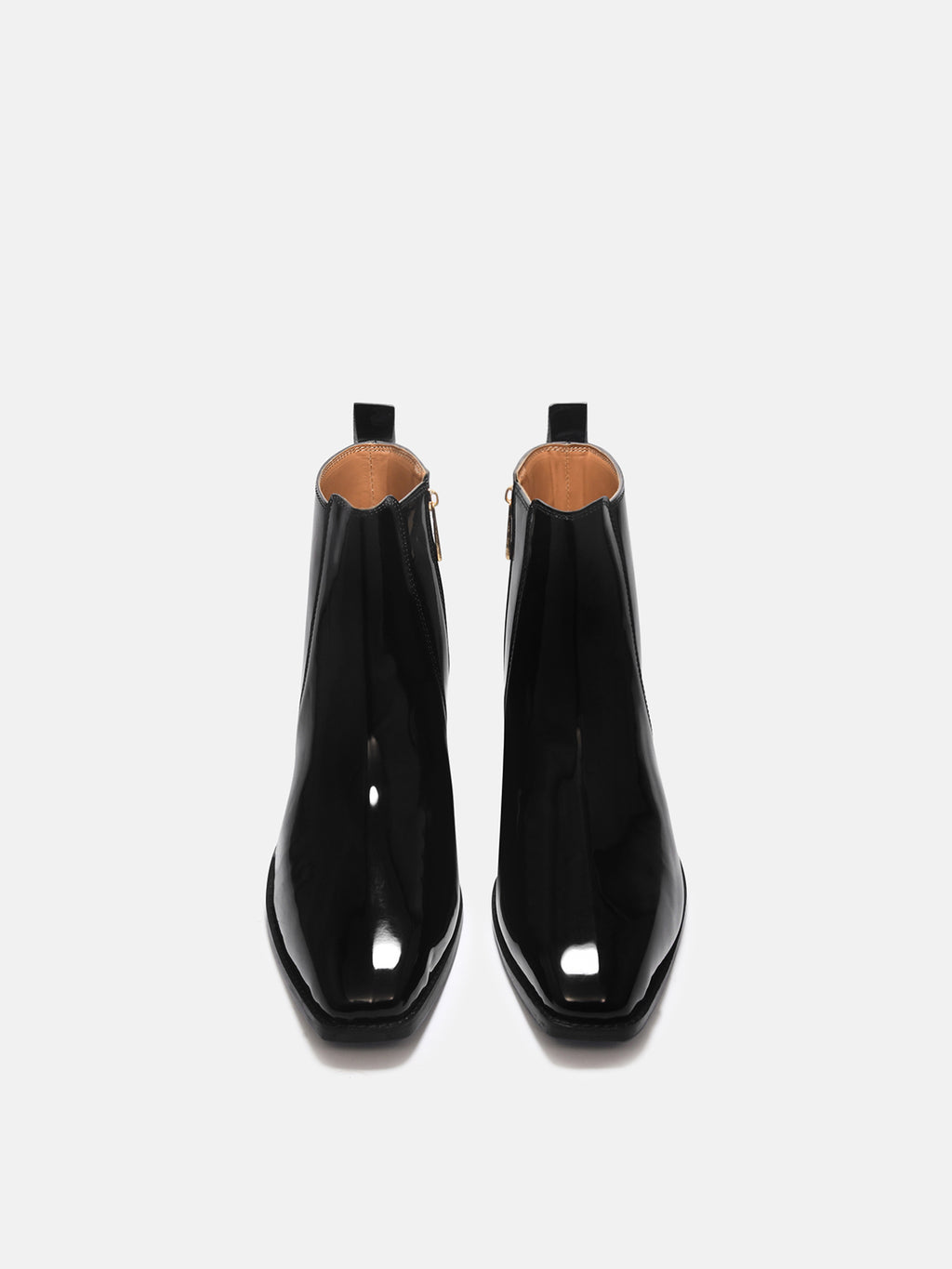 Preview of A man's patent leather boot in black or a Cuban heel