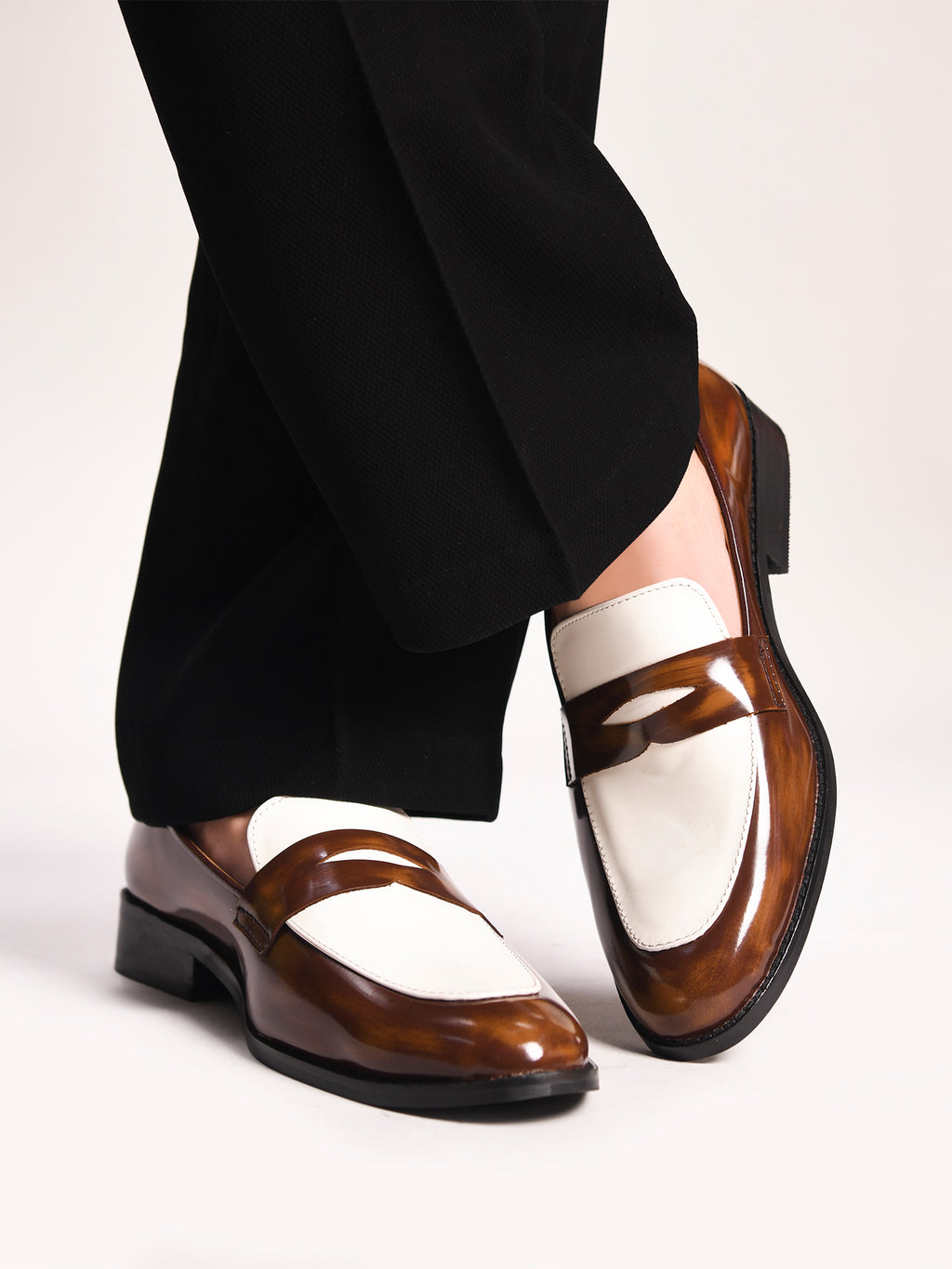 Preview of Classic Two-Tone Penny Loafers