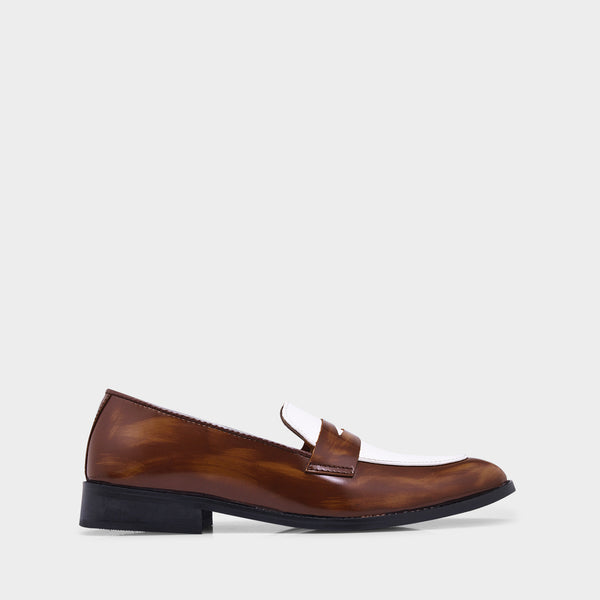 Classic Two-Tone Penny Loafers