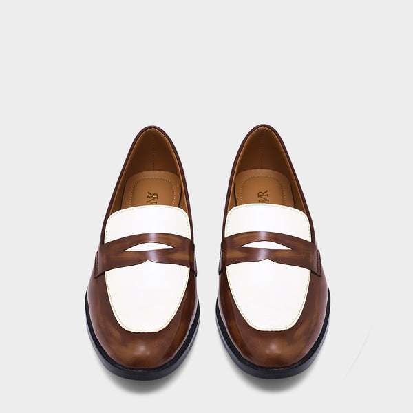 Classic Two-Tone Penny Loafers