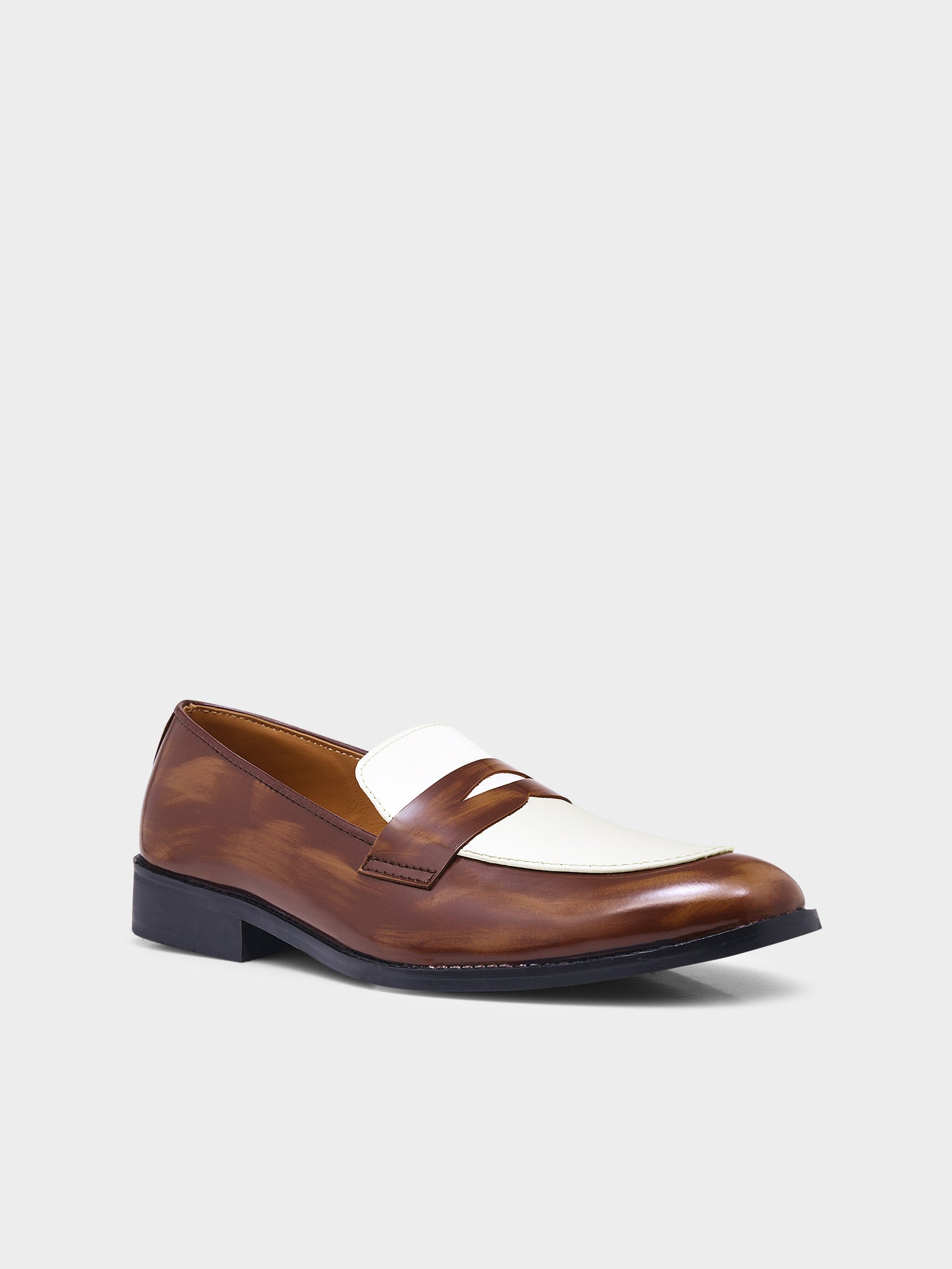 Classic Two-Tone Penny Loafers