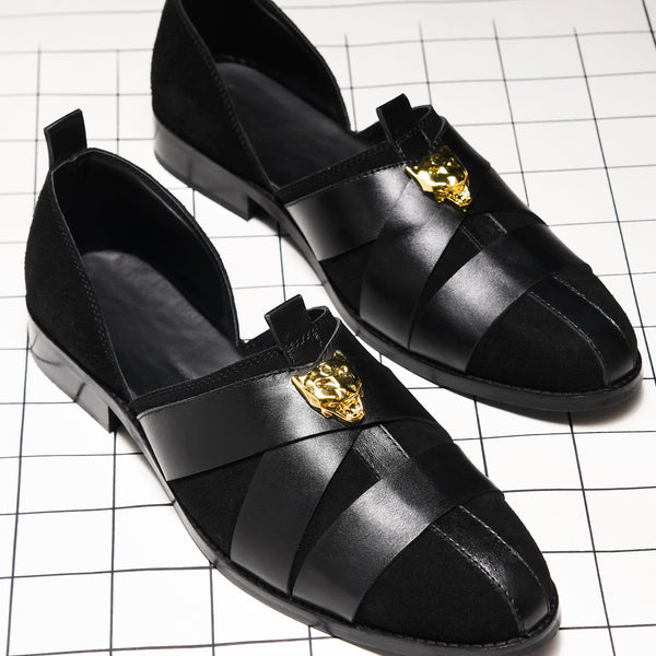 Peshawari Sandals Slip-Ons - Black