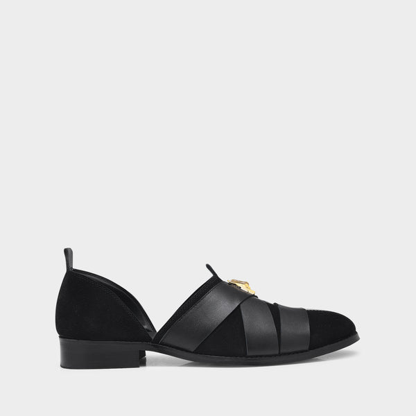 Peshawari Sandals Slip-Ons - Black