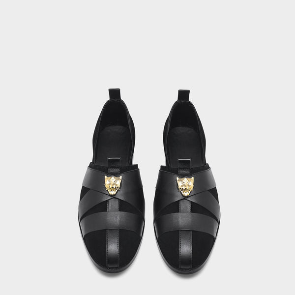 Peshawari Sandals Slip-Ons - Black