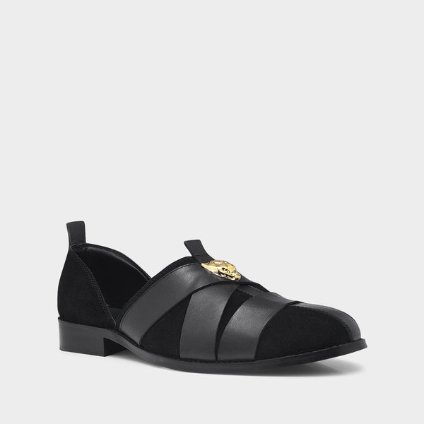 Peshawari Sandals Slip-Ons - Black