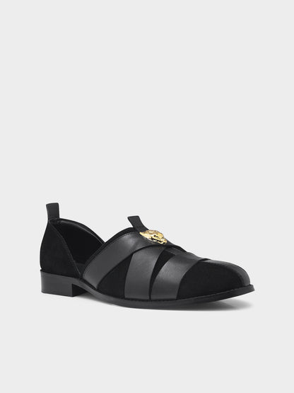 Peshawari Sandals Slip-Ons - Black